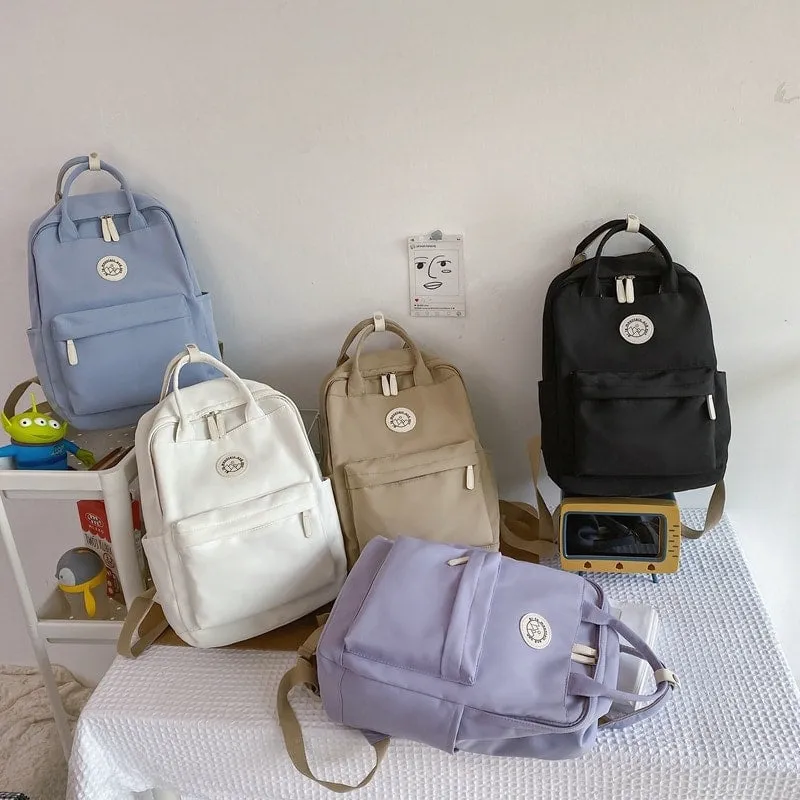 Korean Style Nylon Women Backpack