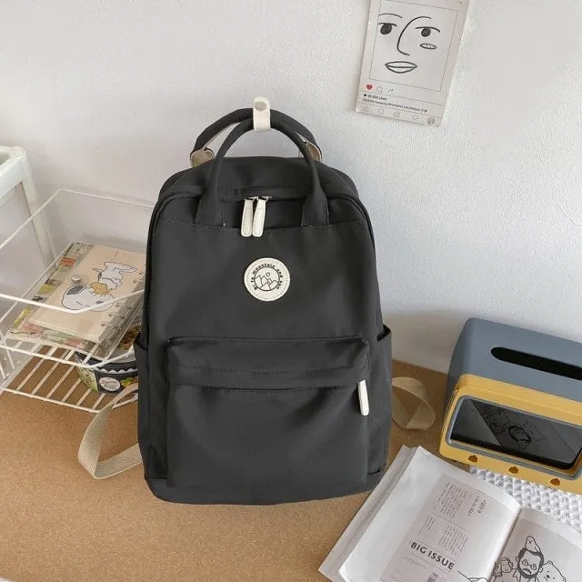 Korean Style Nylon Women Backpack