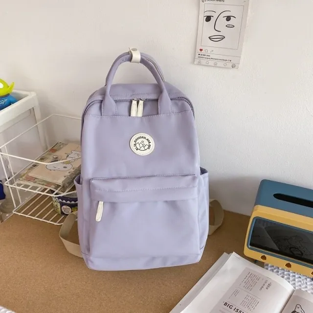 Korean Style Nylon Women Backpack