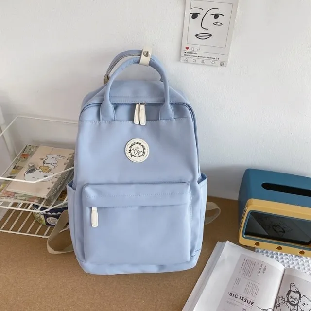 Korean Style Nylon Women Backpack