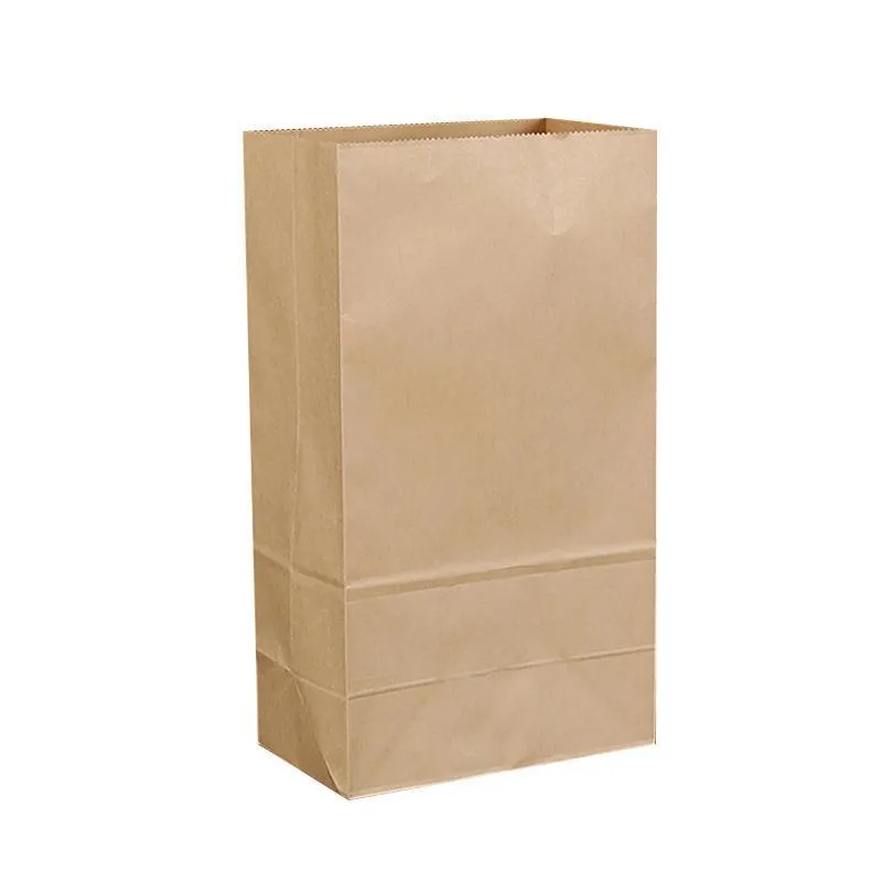 Kraft Paper Food Bags 500PCS 4Sizes Kraft
