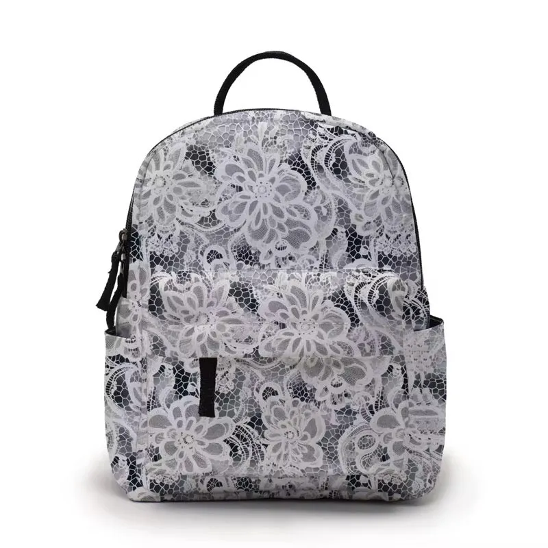 Lace Black - Grey Superior-grade Mini Backpack High-end