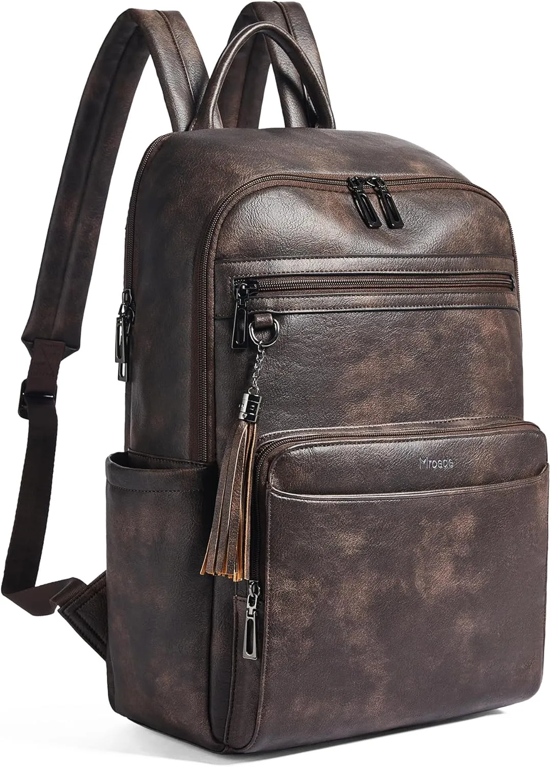 Laptop Backpack for Women 15.6 inch Laptop Leather Backpack Fashion Computer Backpacks for Work Travel College