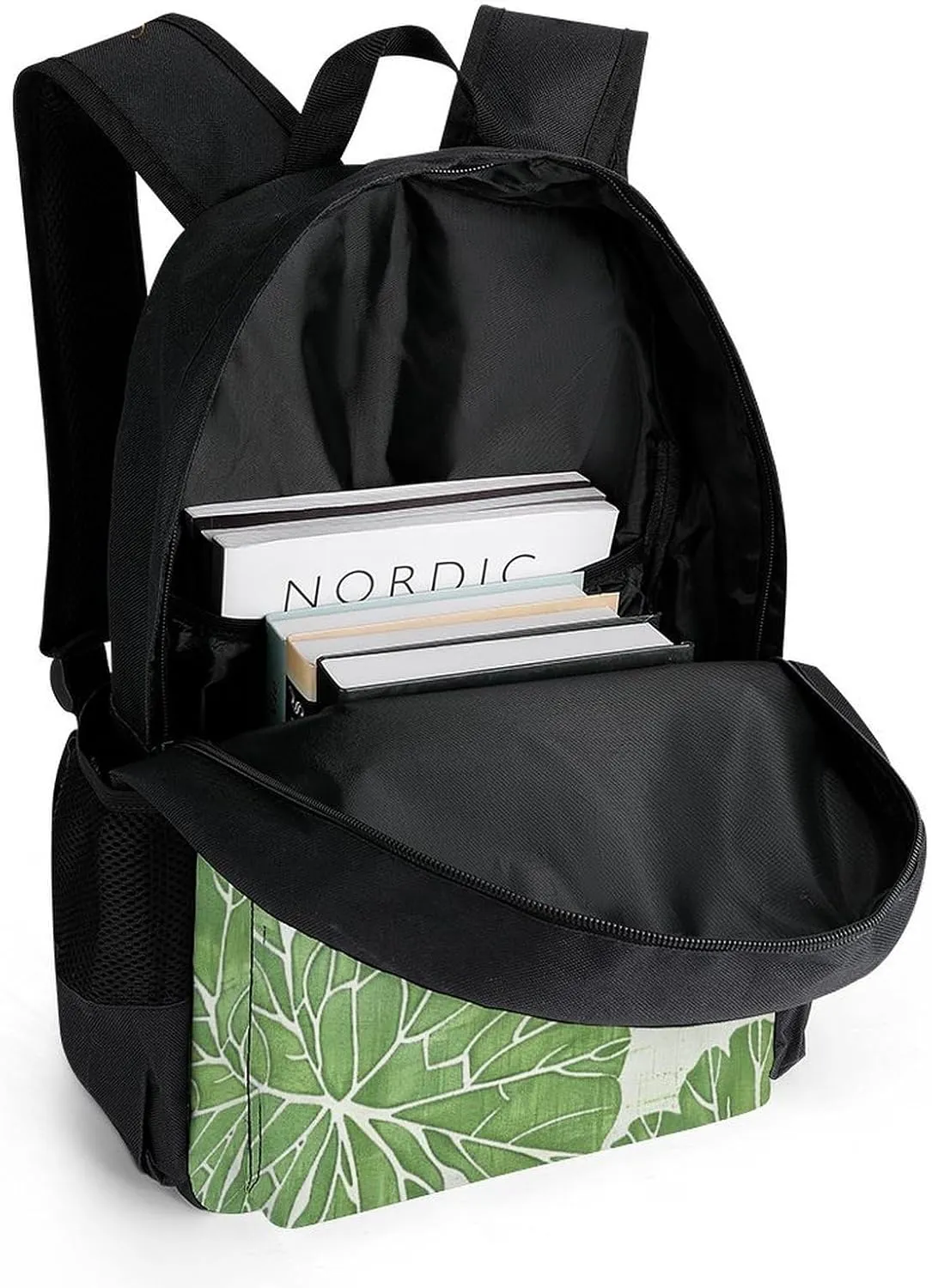 Laptop Backpack for Women Men Daypack Big Leaf Pattern Backpacks Computer Bag Travel Laptop Bag Casual Work Bag