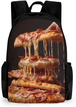 Laptop Backpack for Women Men Daypack Some Pizza Backpacks Computer Bag Travel Laptop Bag Casual Work Bag