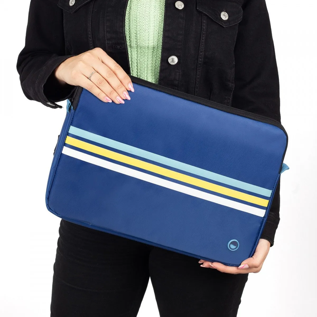 Laptop Bag Case Retro Blue