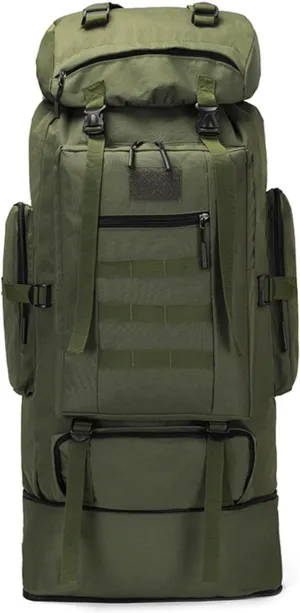 Large Capacity Backpack 100L, Outdoor Hiking Backpack Camping Trekking Survival Backpacks for Cycling, Climbing