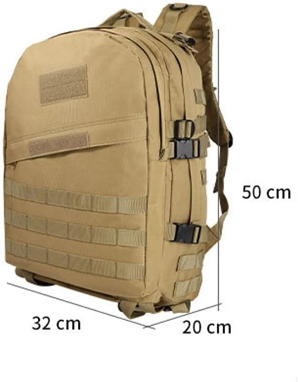 Large Capacity Camping Backpack Men's Outdoor Travel Bag Multifunctional Hiking Sports Shoulder Bags Male(ACU)