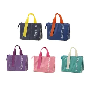 Large Capacity Lunch Bag 1PC 5Colours Thermal Insulated