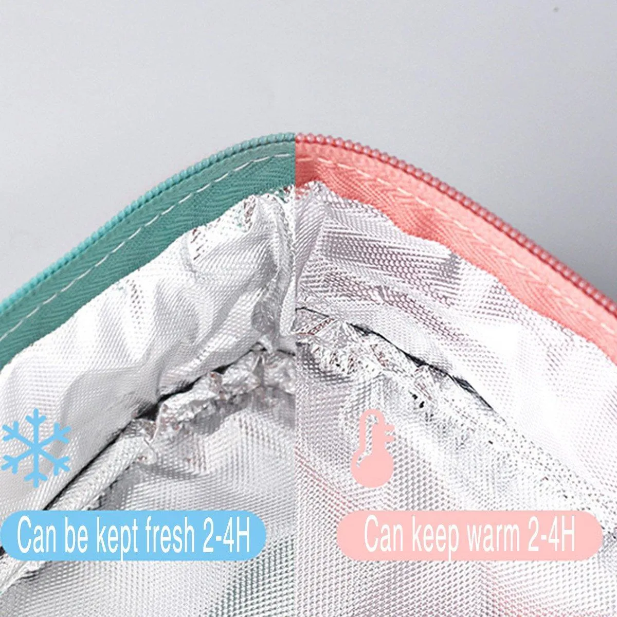 Large Capacity Lunch Bag 1PC 5Colours Thermal Insulated