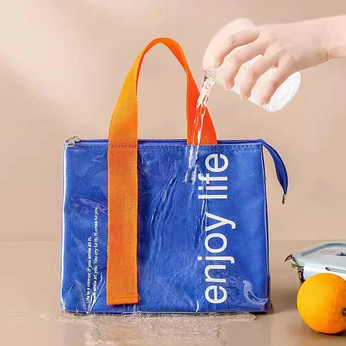 Large Capacity Lunch Bag 1PC 5Colours Thermal Insulated