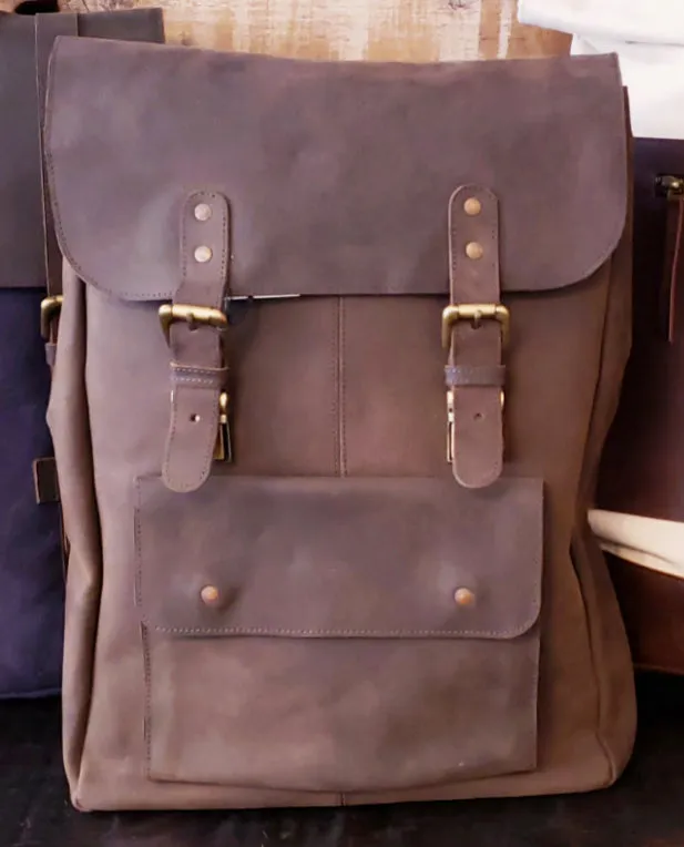 Leather and Canvas Backpacks