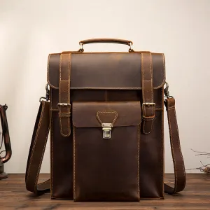 Leather Backpack Men