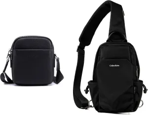 Leather crossbody bag & Chest bag