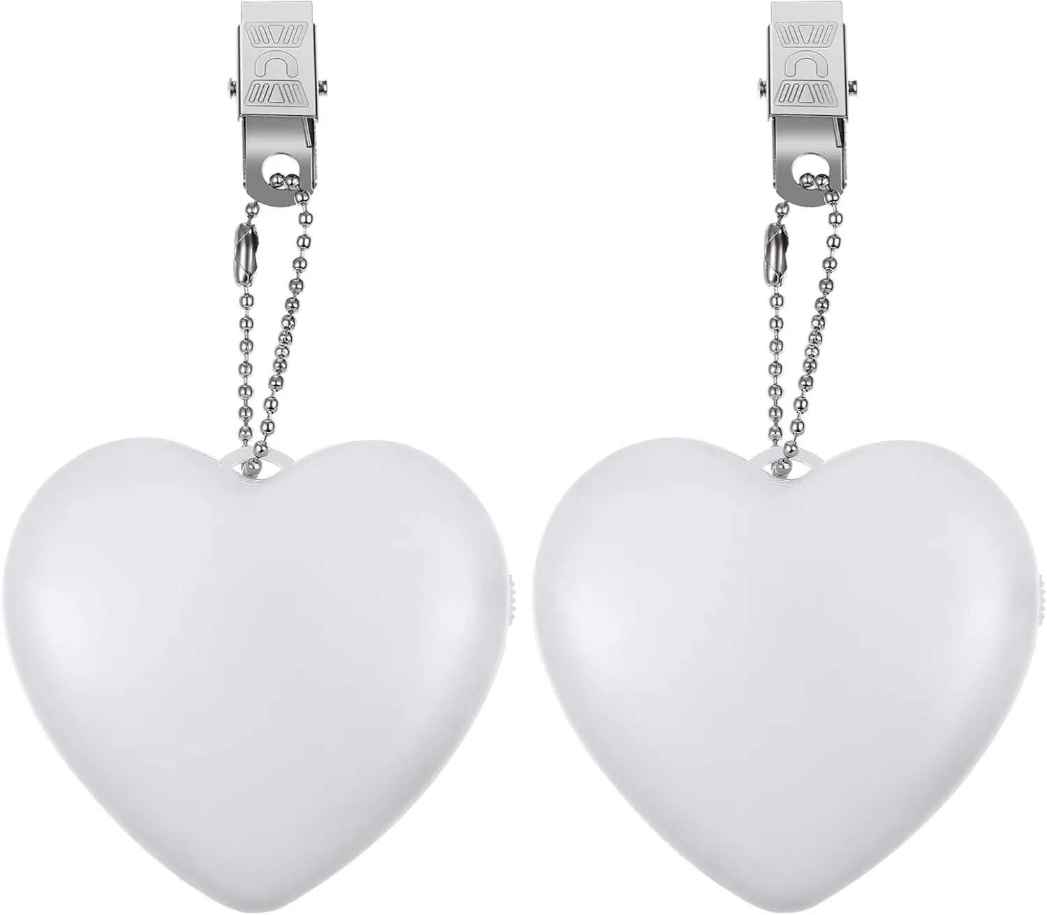 Led Touch Lamp for Handbags 2pcs Heart Night Light Small Portable Clip-on Light Easy to Use Touch Sensor