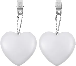 Led Touch Lamp for Handbags 2pcs Heart Night Light Small Portable Clip-on Light Easy to Use Touch Sensor