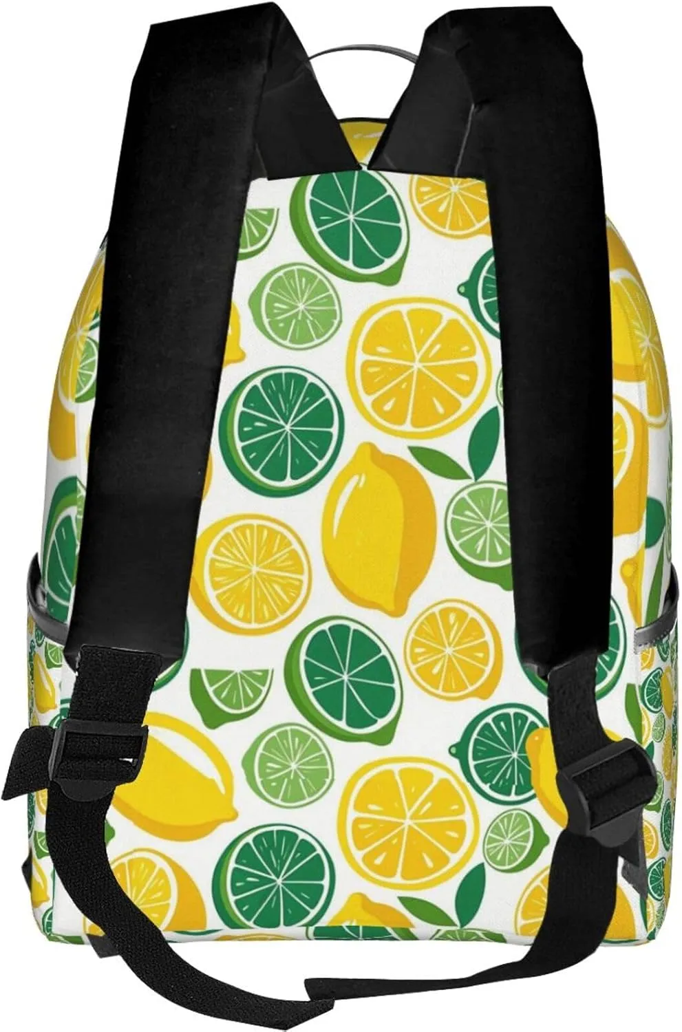 Lemon and Lime Refreshing Adult Backpacks 14 Inch Laptop Backpack Double Shoulder Bag for Work Travel Gifts