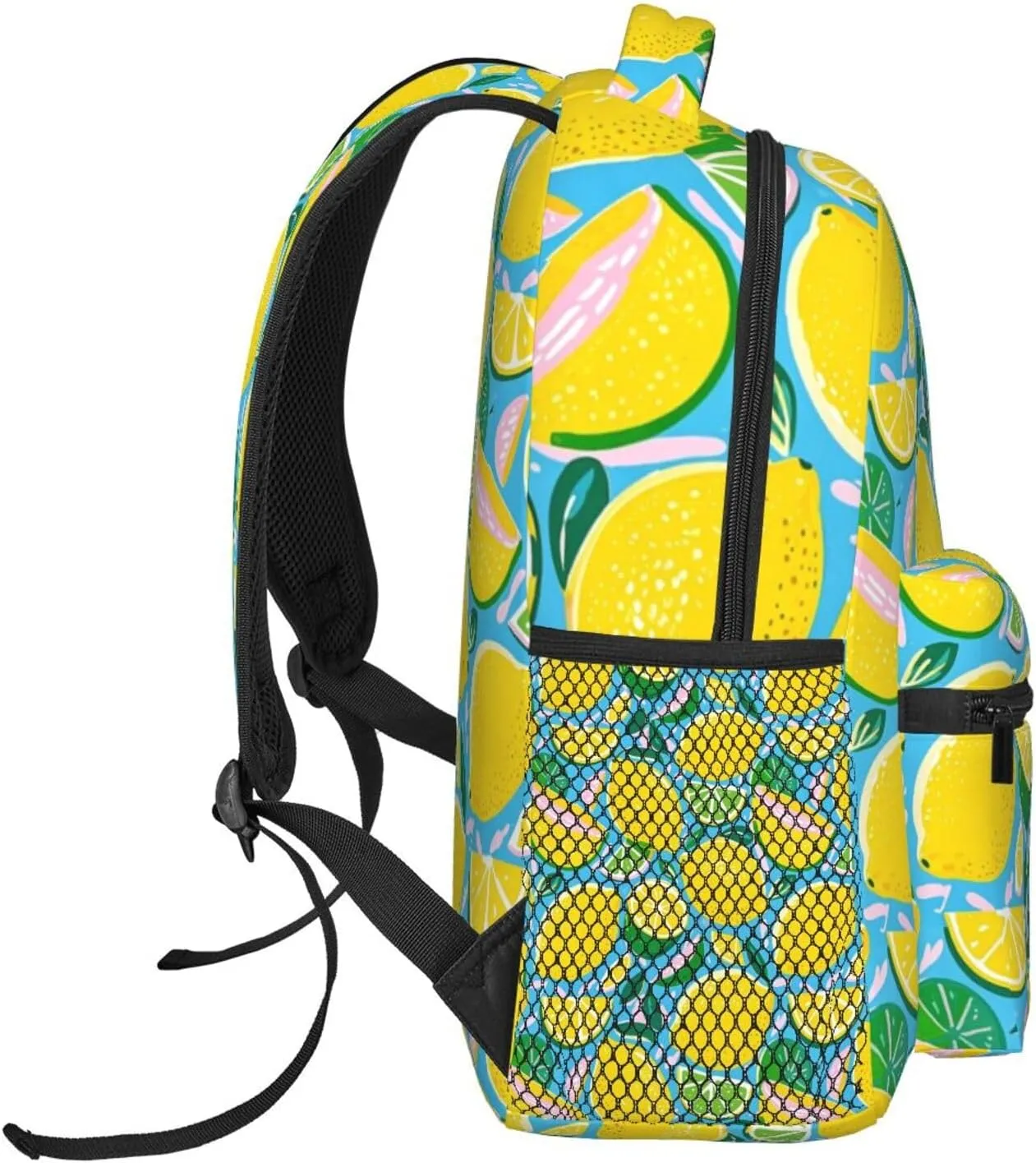 Lemon and Lime Refreshing Adult Backpacks 15 Inch Laptop Backpack Double Shoulder Bag for Work Travel Gifts