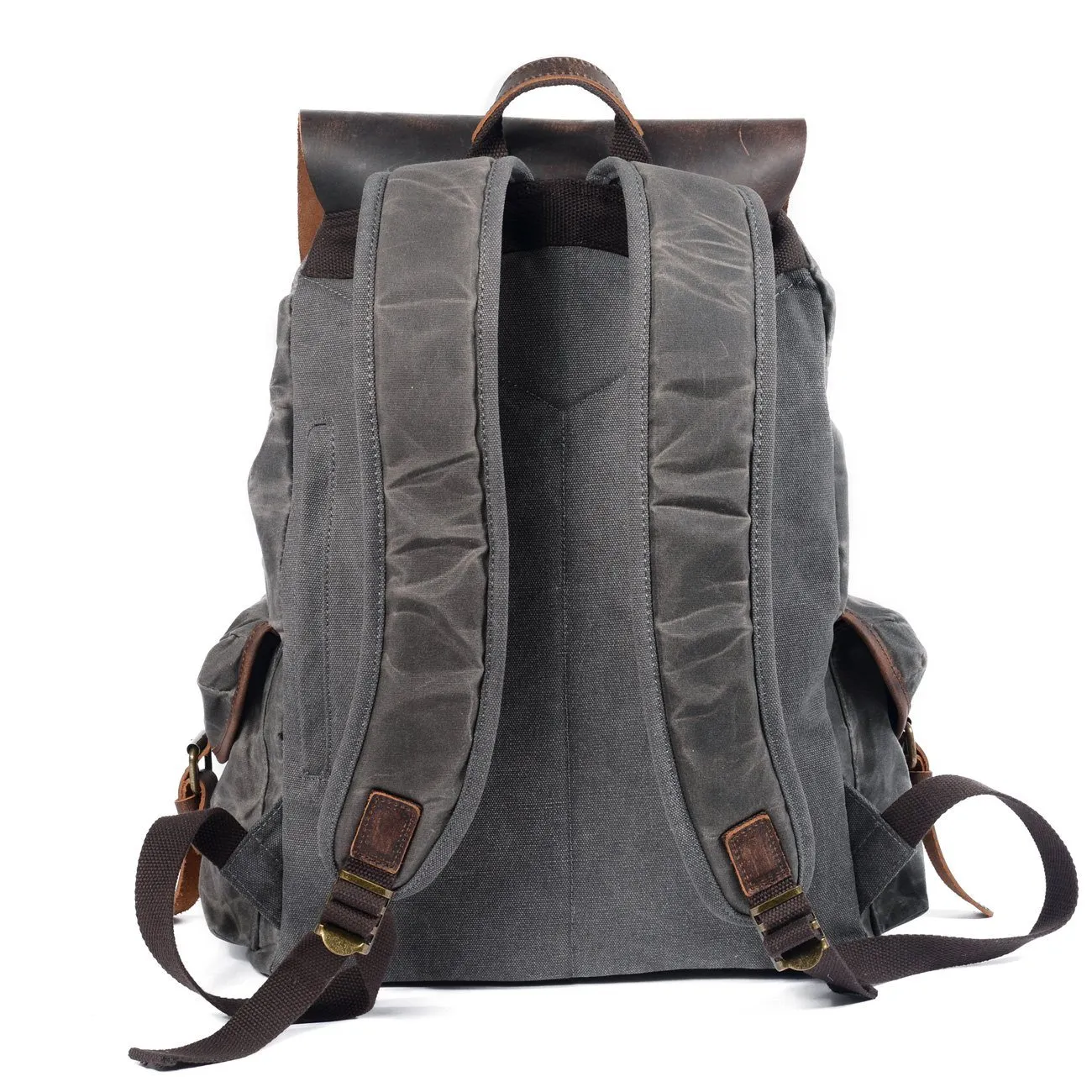 Lennox - Stylish leather canvas backpack