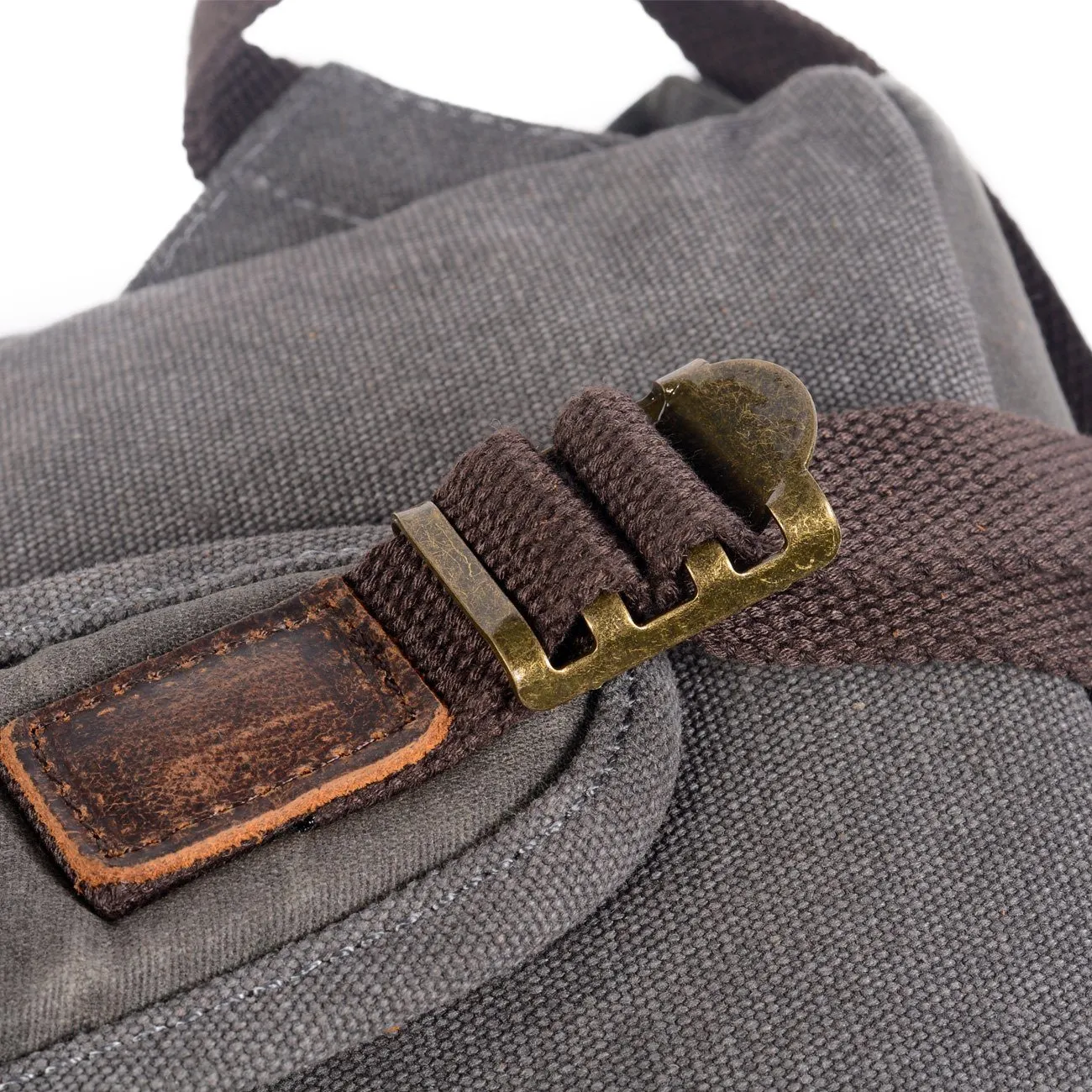 Lennox - Stylish leather canvas backpack