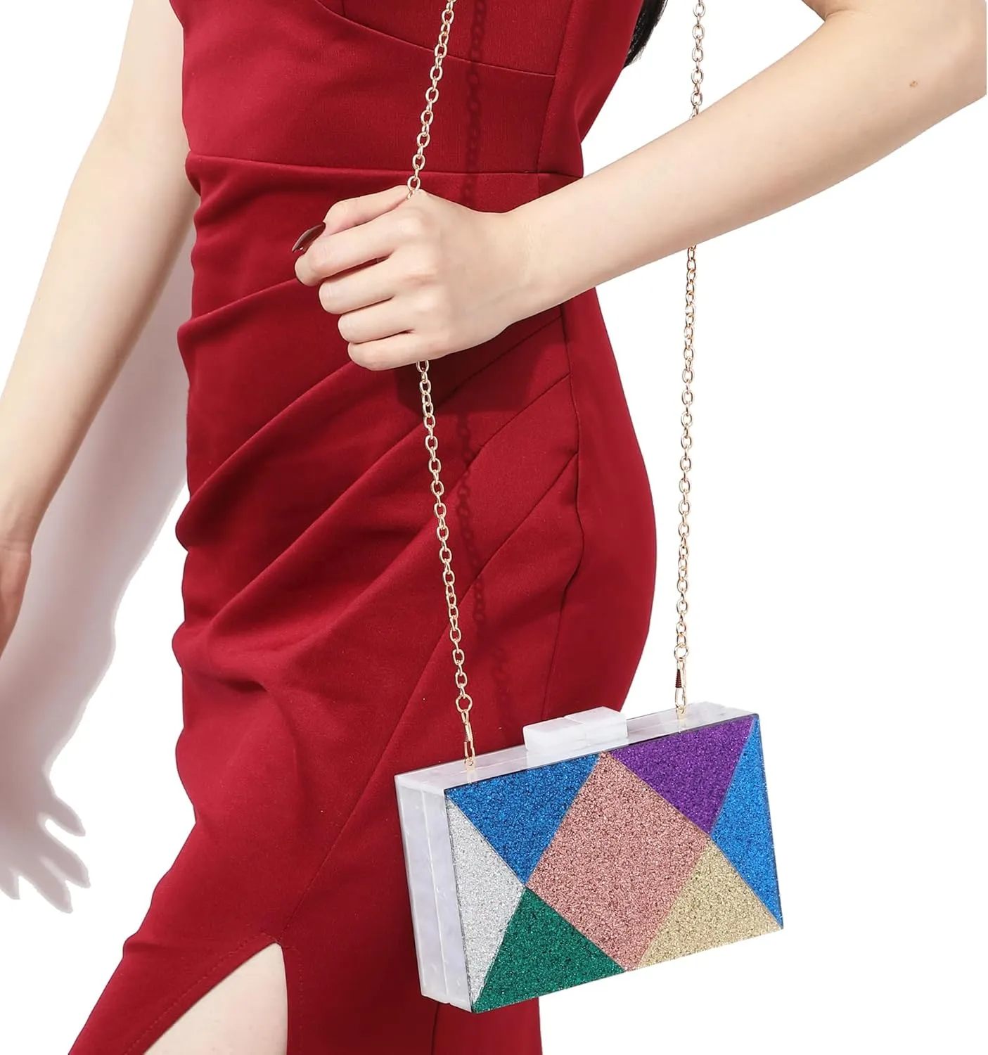 LETODE Acrylic Clutch Bags Purse Perspex Bag Handbags for Women