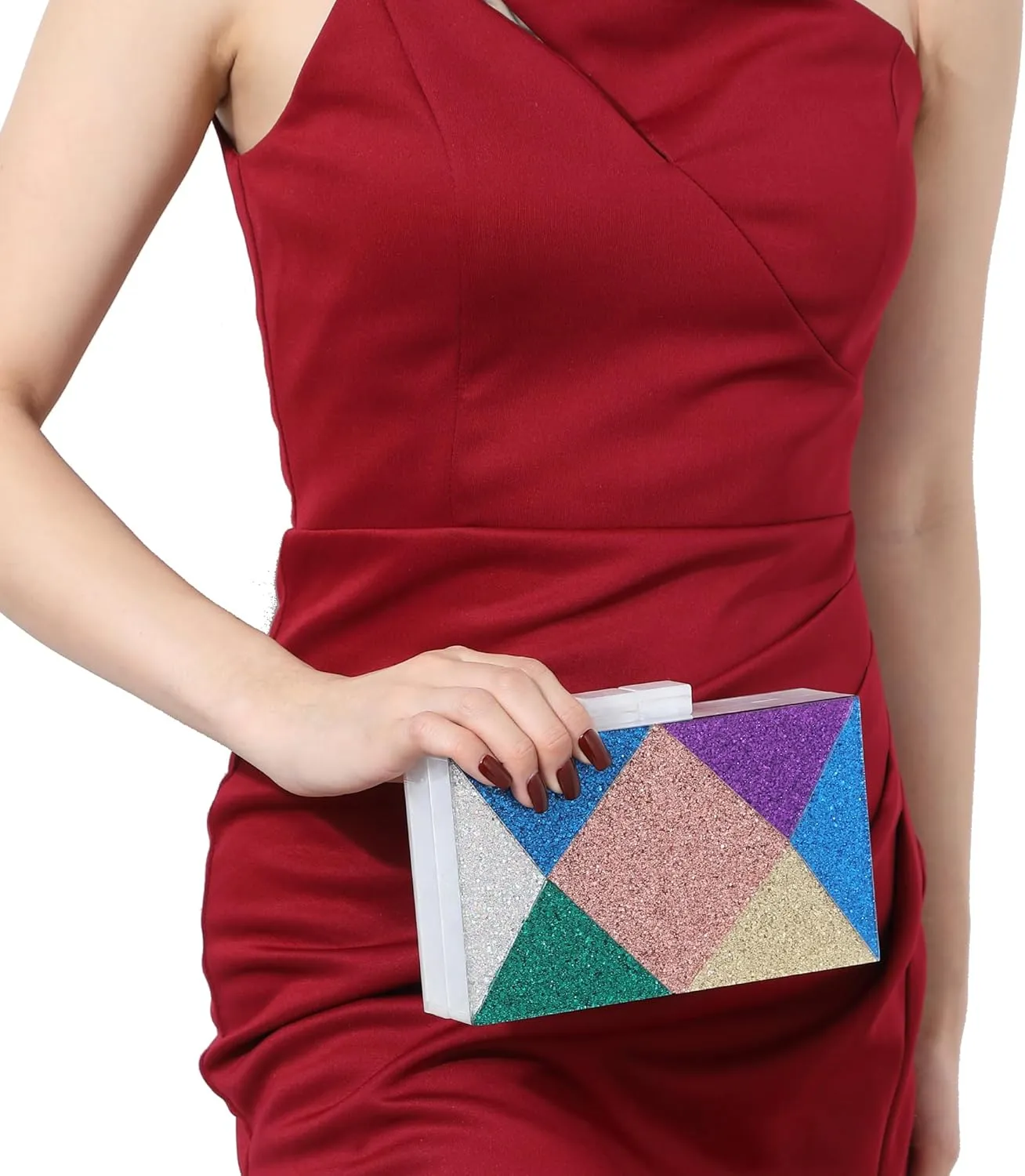 LETODE Acrylic Clutch Bags Purse Perspex Bag Handbags for Women