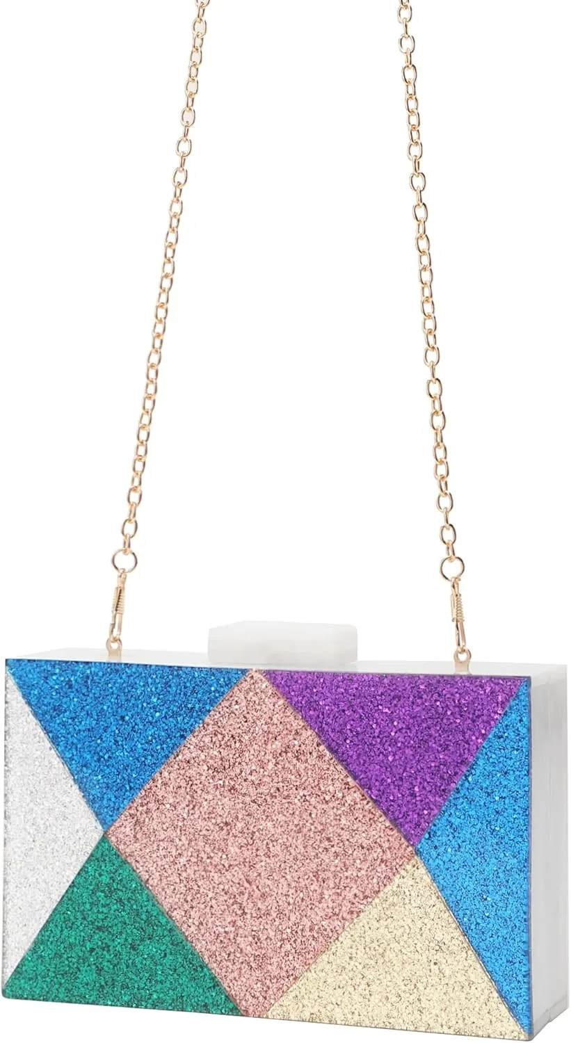 LETODE Acrylic Clutch Bags Purse Perspex Bag Handbags for Women