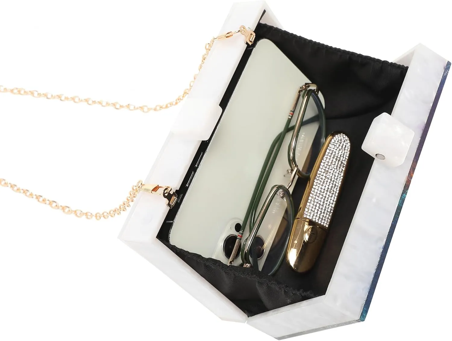 LETODE Acrylic Clutch Bags Purse Perspex Bag Handbags for Women