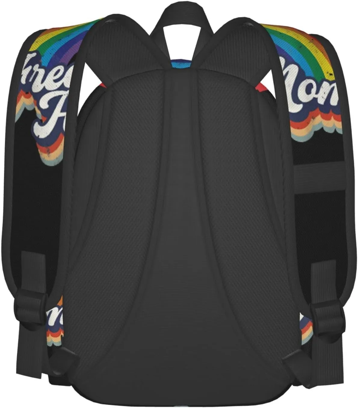 Lgbt Pride Rainbow Gay Allyship Free Mom Hugs Heart Laptop Backpack Shoulder Bag Laptop Pack Travel Backpacks Commuter Back Pack Casual Daypack Bags With Side Pockets