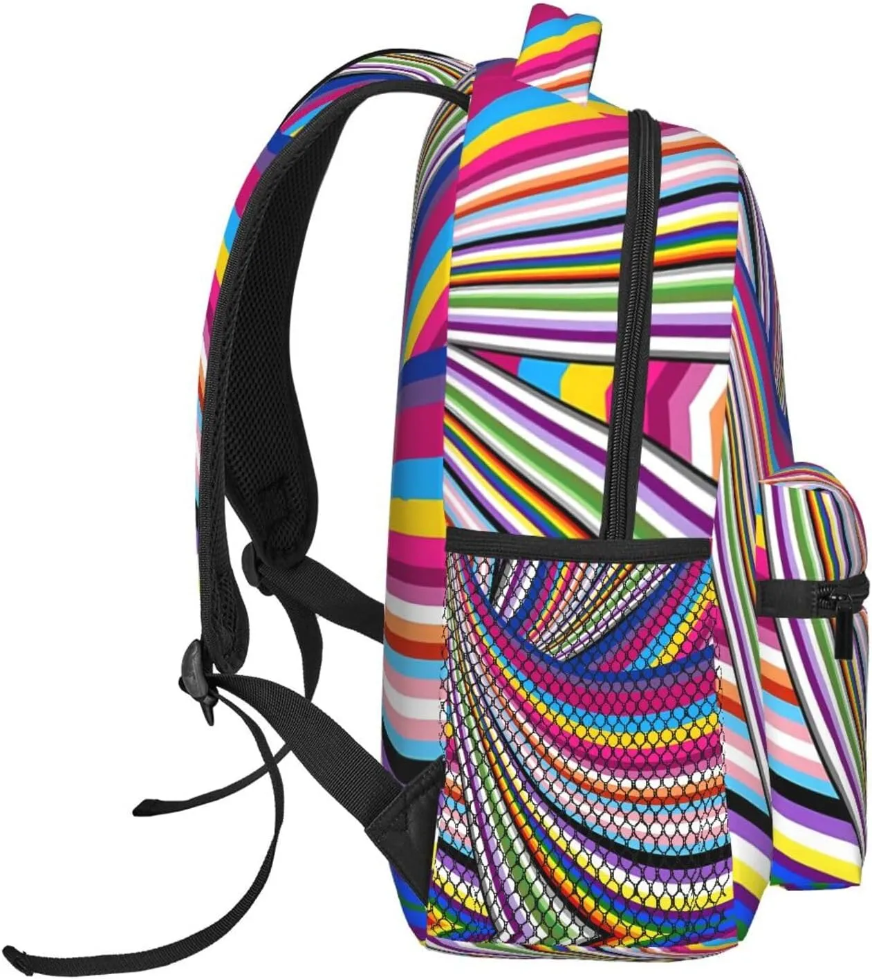 LGBT Pride Rainbow Gay Flag Casual Backpack Sport Backpacks Work Travel Rucksack Lightweight Laptop Daypack Adjustable Straps Bags with Pockets for Cycling Hiking