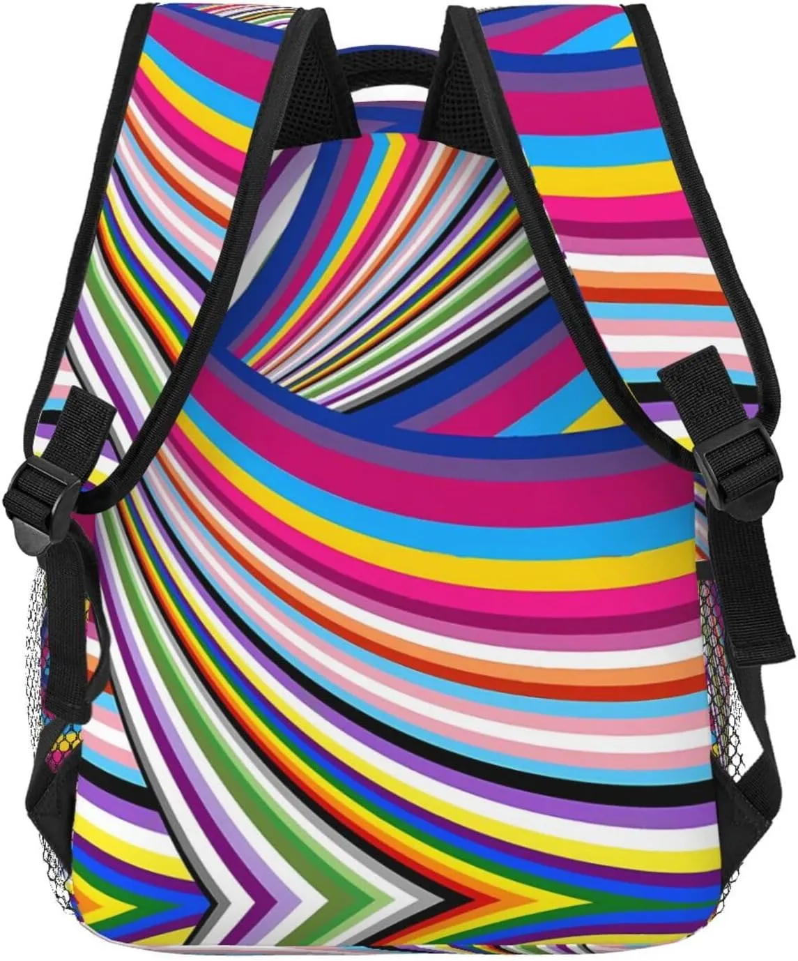 LGBT Pride Rainbow Gay Flag Casual Backpack Sport Backpacks Work Travel Rucksack Lightweight Laptop Daypack Adjustable Straps Bags with Pockets for Cycling Hiking