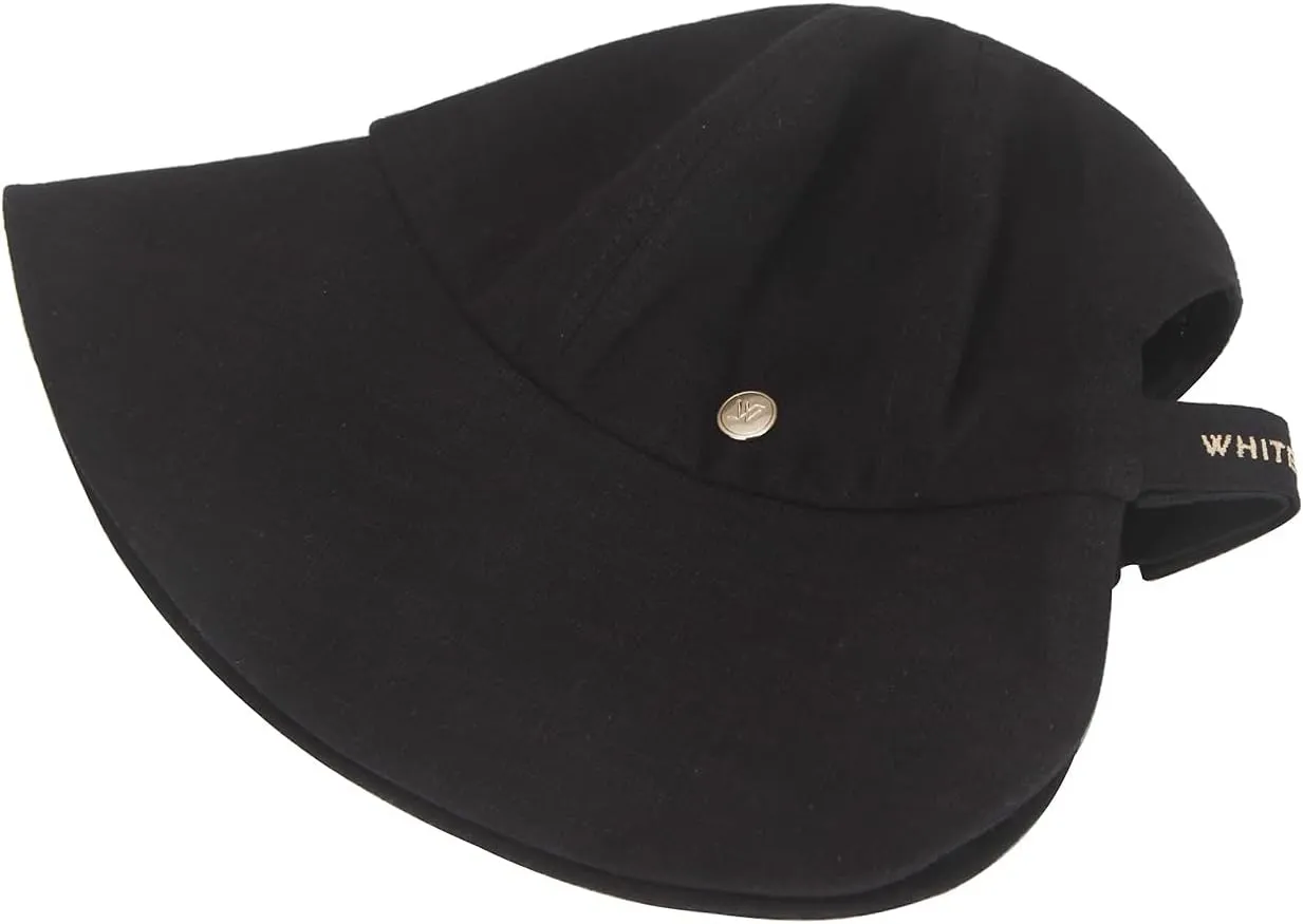 Linen Victorian Bonnet Hat Sun Cap, Foldable Summer Visor | New Katy
