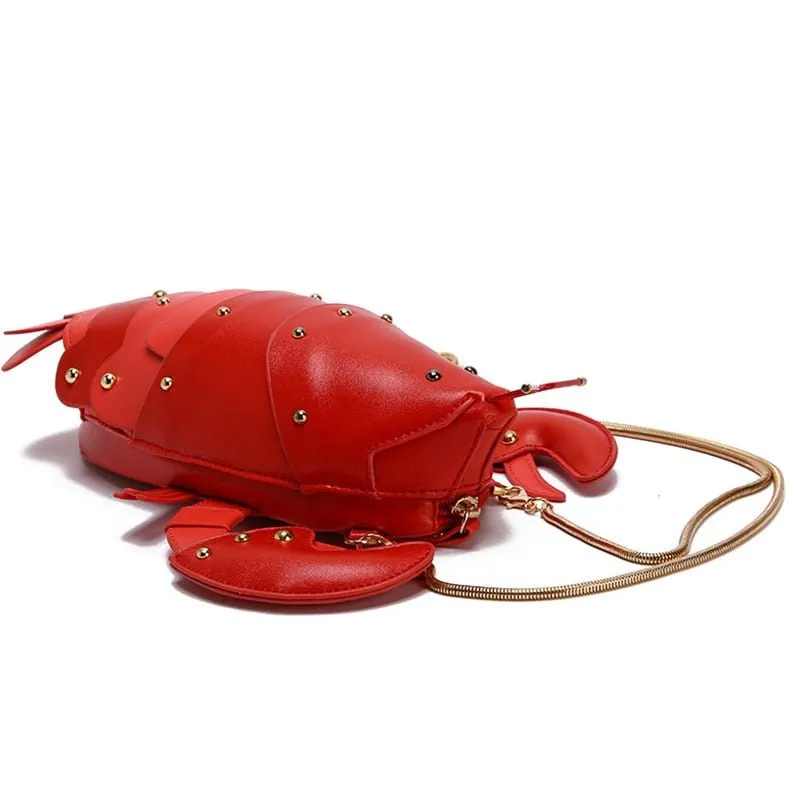 Lobster Shaped Crossbody Shoulder Bag