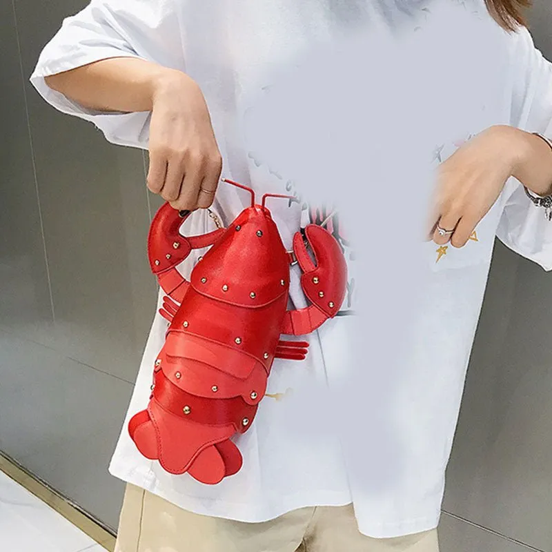Lobster Shaped Crossbody Shoulder Bag