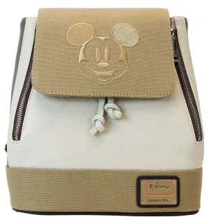 Loungefly Mickey & Friends In Beige Mini Backpack