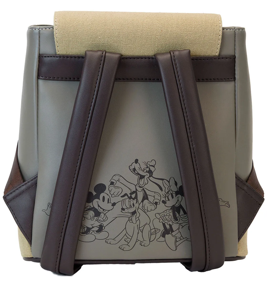 Loungefly Mickey & Friends In Beige Mini Backpack