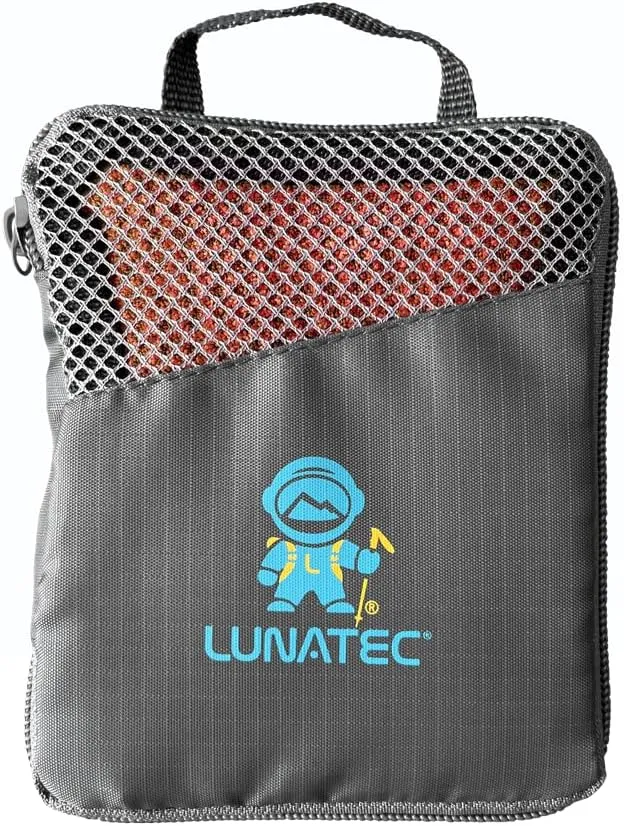 Lunatec Premium Waffle Weave Microfiber Travel Towel. Quick Drying Travel Essential Camping Towel.