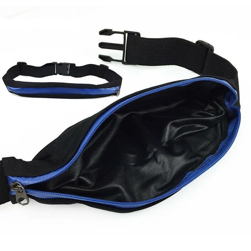 Lycra Waist Running Belt Bum Bag Pocket for Jogging Hiking Cycling Travel
