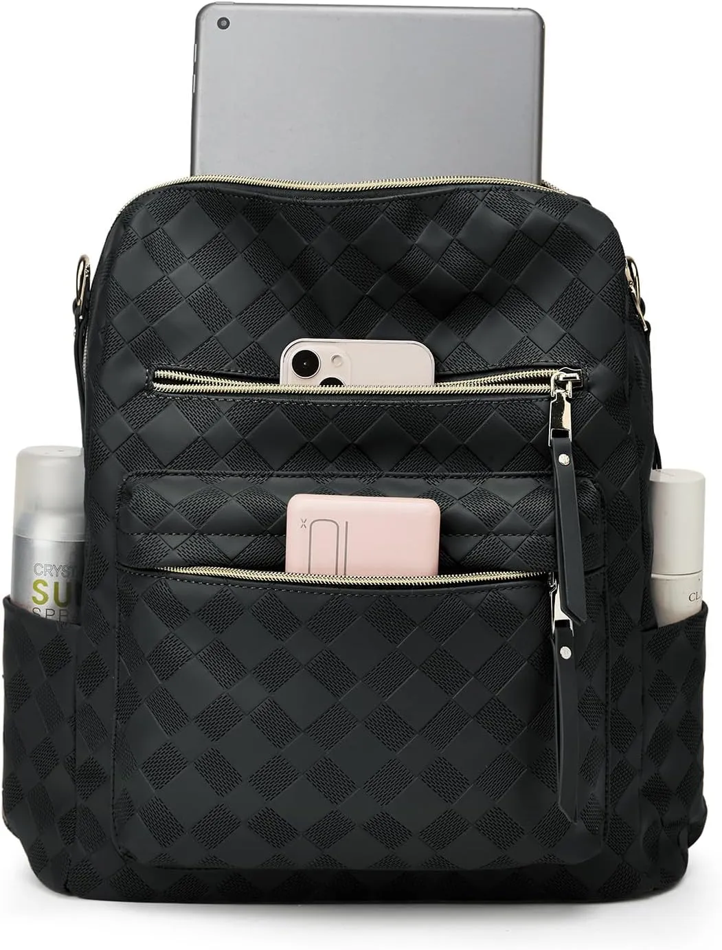 Makes Backpack Purse for Women PU Leather Travel Satchel Handbag Convertible Design Bag with Purse 2 Piece 13 Inch