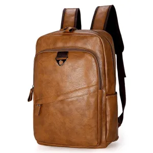 Male Bag Discounted Men On-sale Man Backpack Leather Large PU Fashion Mochila Travel Laptop Waterproof Backpacks Teenager Capacity
