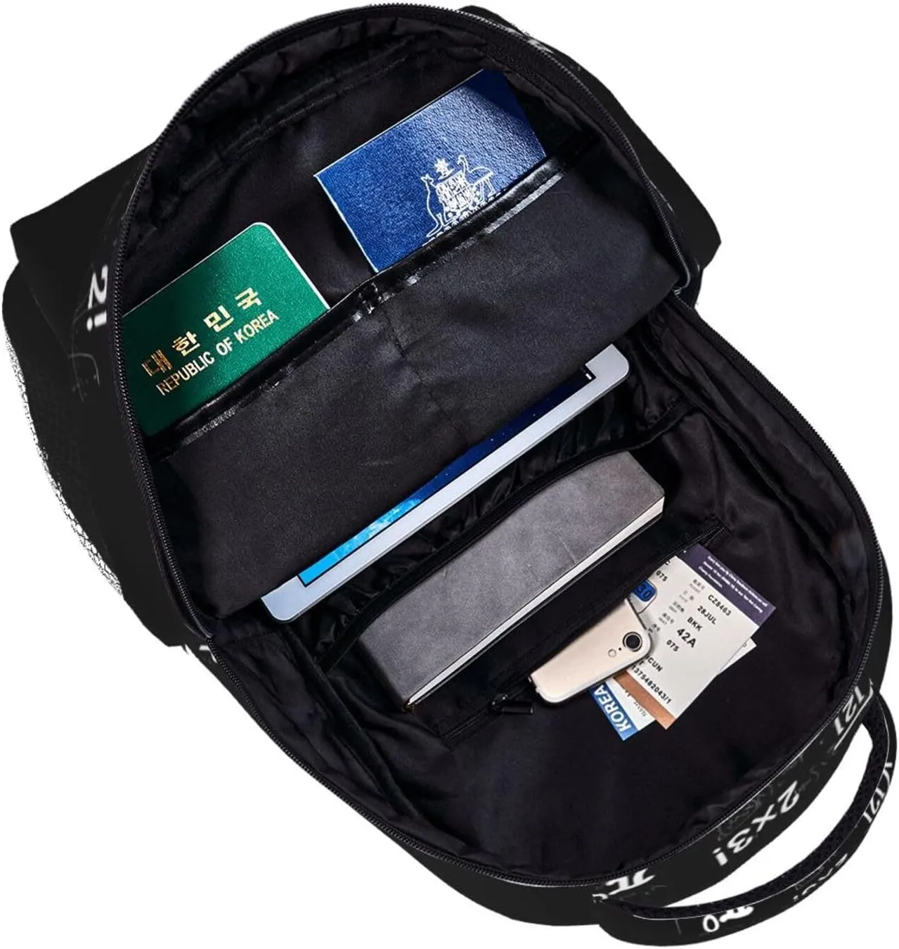 Math Equations Notations Chalkboard Casual Backpack Sport Backpacks Work Travel Rucksack Lightweight Laptop Daypack Adjustable Straps Bags with Pockets for Cycling Hiking