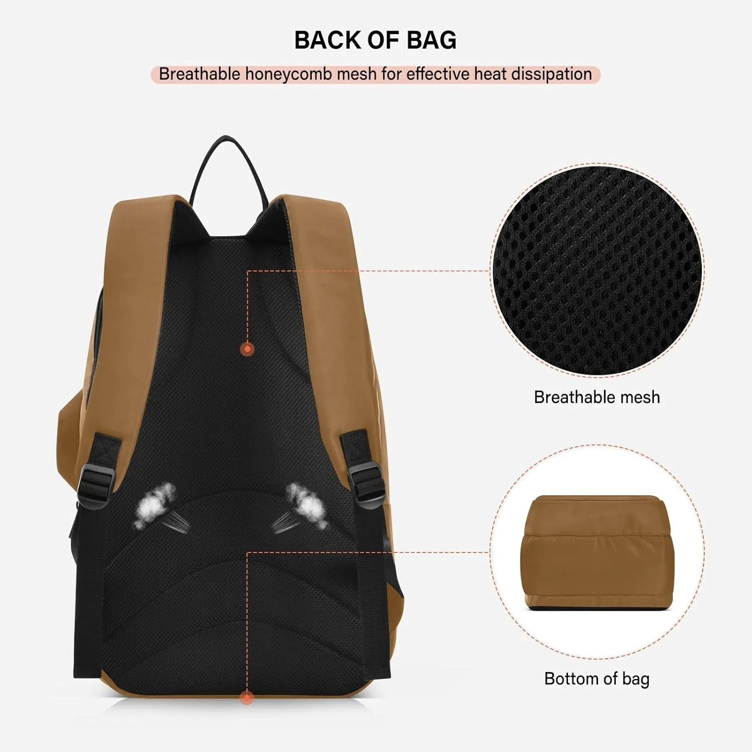 MCHIVER Tennis Bags for Men Women Tennis Backpack Hold 2 Rackets Pickleball Padel Bags 11.81 * 7.87 * 17.11in