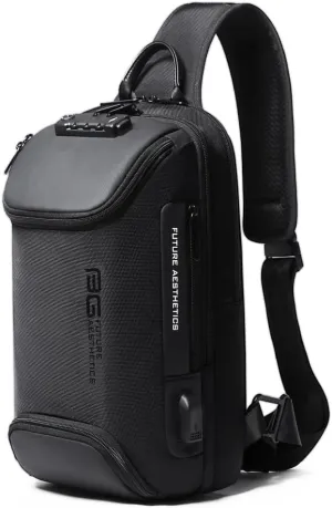 Men's Chest Anti theft Backpack Unisex USB Crossbody Bag Men's Fashion Casual Shoulder Bag Single Shoulder Bag