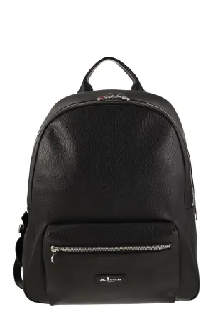 Men's Leather Backpack in Black | UBA0021