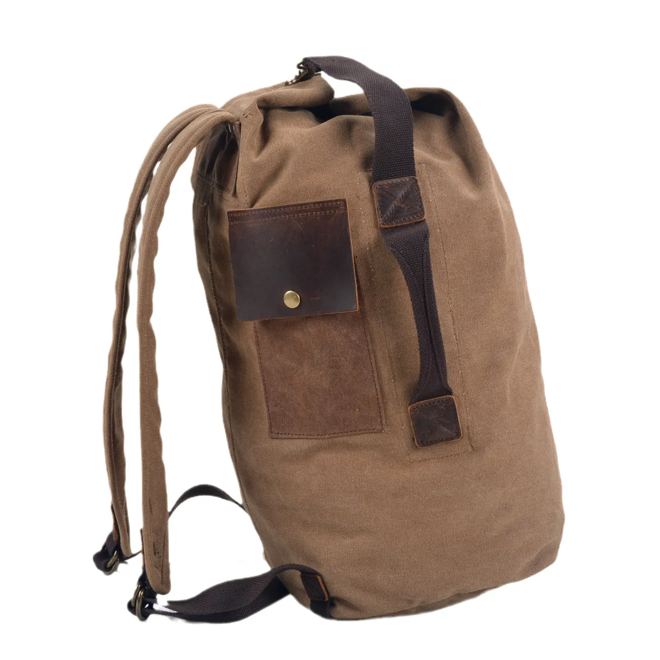 Men's Retro Canvas Rucksack - Large Capacity Travel Backpack