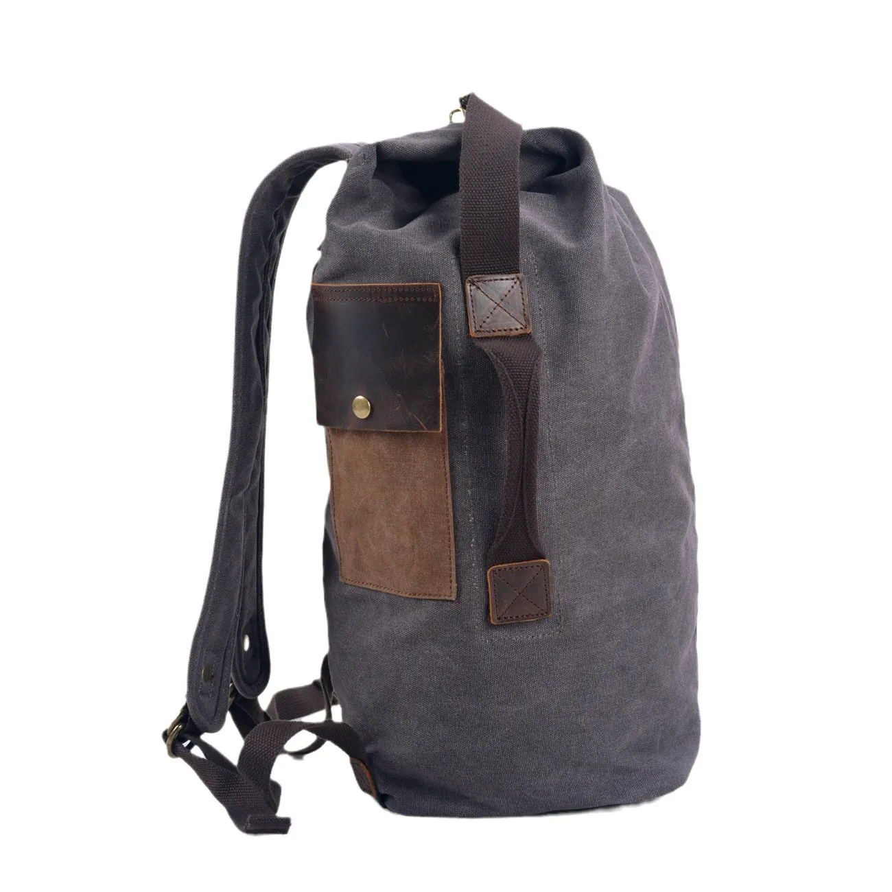 Men's Retro Canvas Rucksack - Large Capacity Travel Backpack
