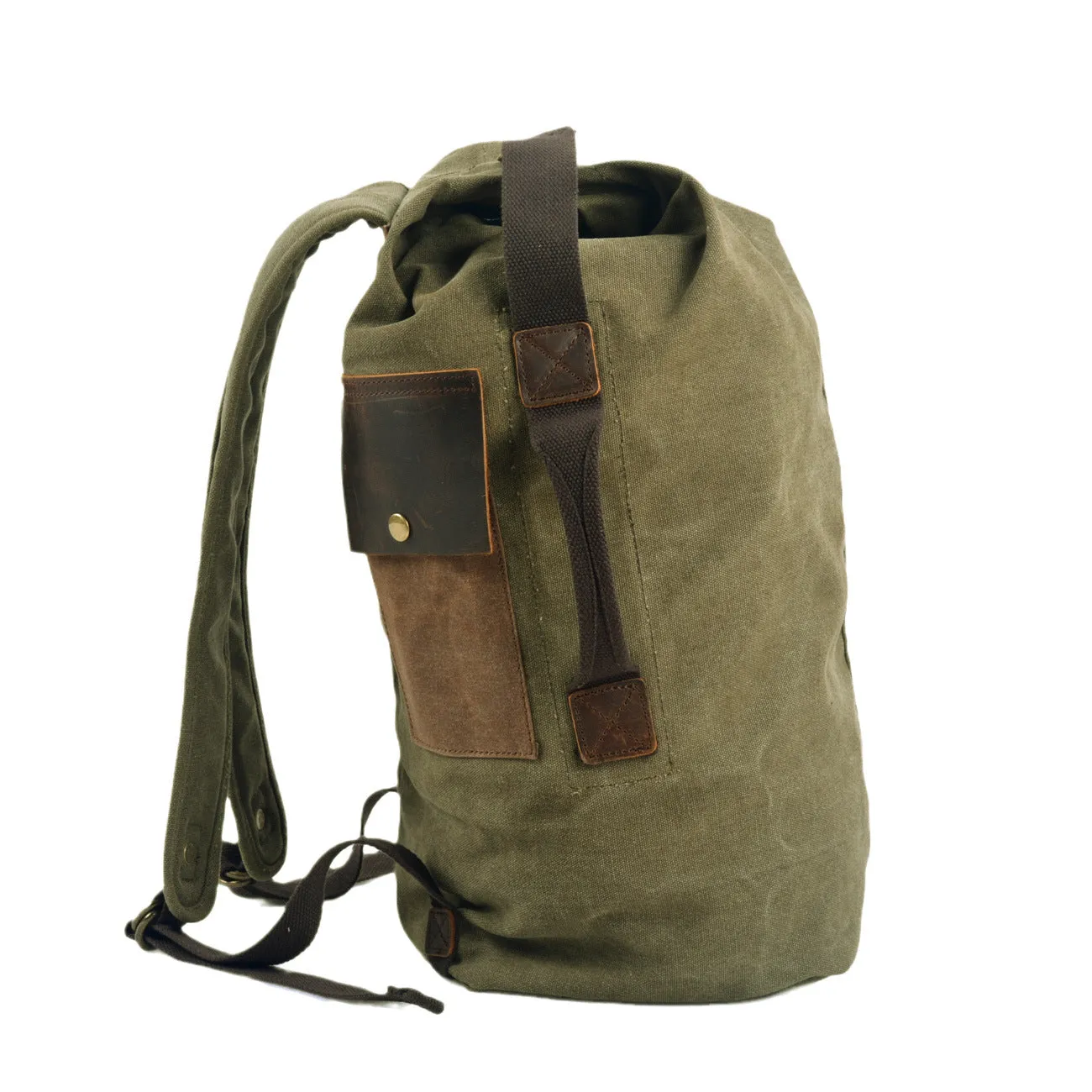 Men's Retro Canvas Rucksack - Large Capacity Travel Backpack