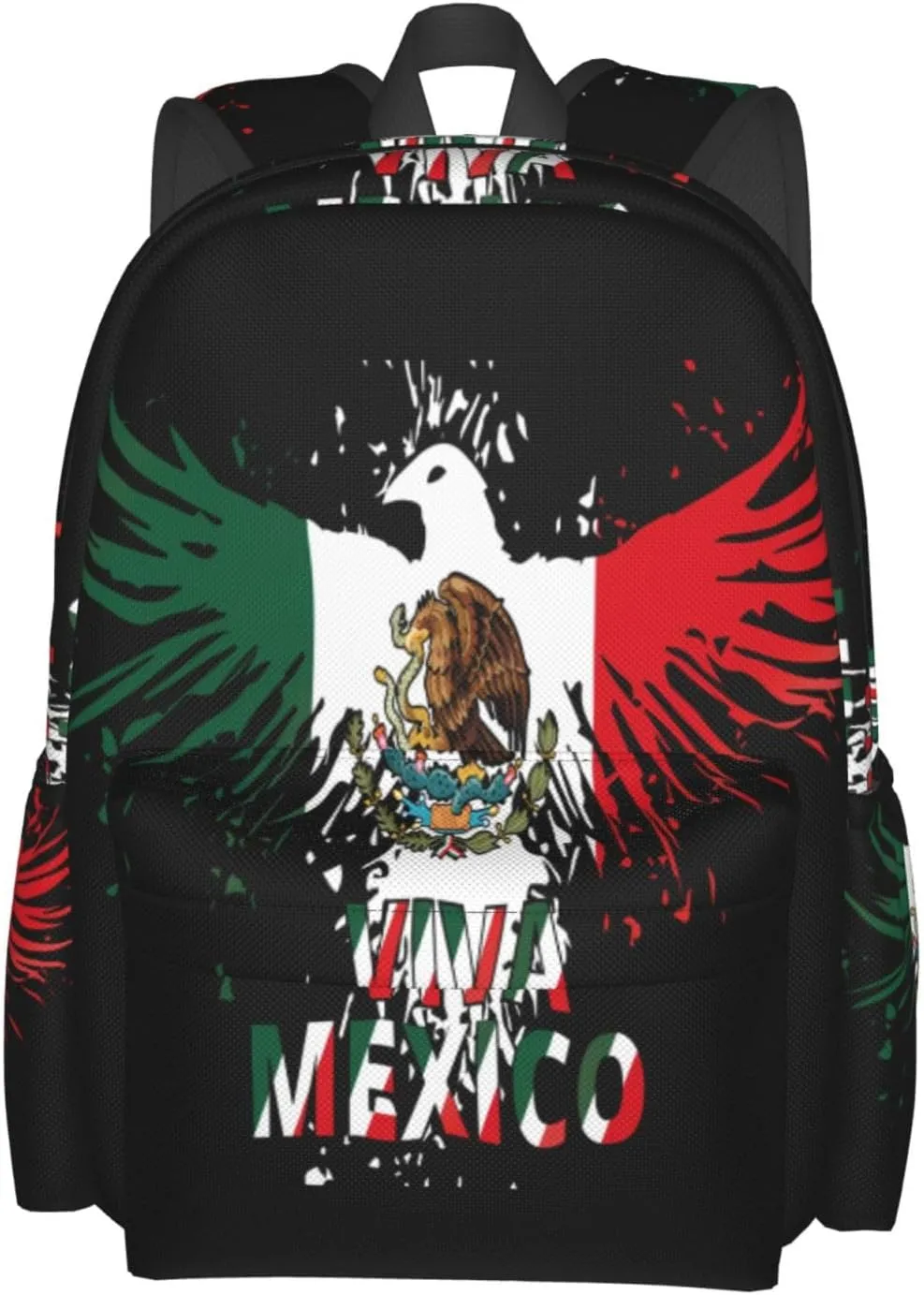 Mexico Eagle Mexican MX National Flags Laptop Backpack Work Travel Backpacks Business Rucksack Casual Outdoor Daypack with Adjustable Strap Bags for Sports Office Gym Hiking