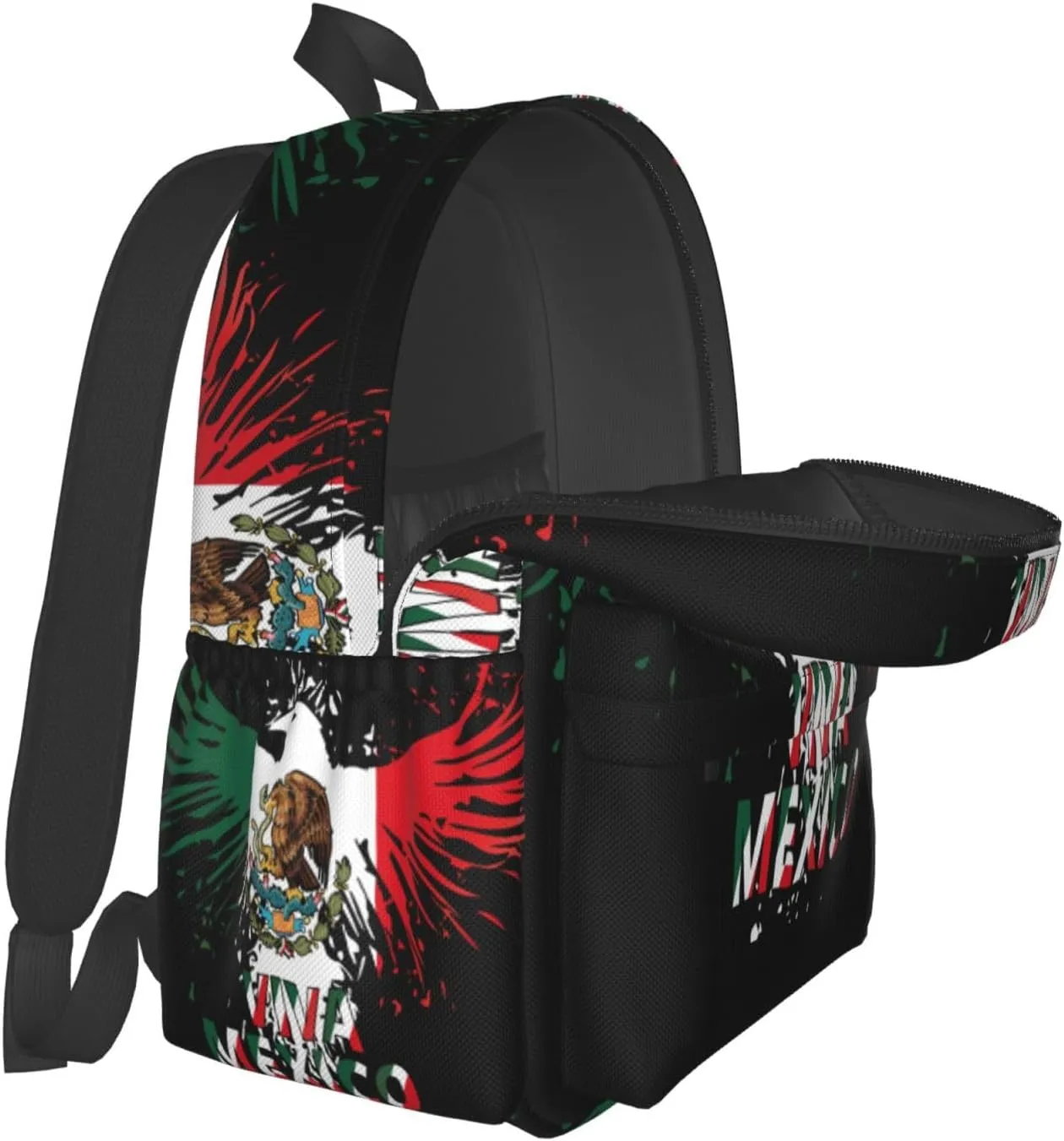 Mexico Eagle Mexican MX National Flags Laptop Backpack Work Travel Backpacks Business Rucksack Casual Outdoor Daypack with Adjustable Strap Bags for Sports Office Gym Hiking