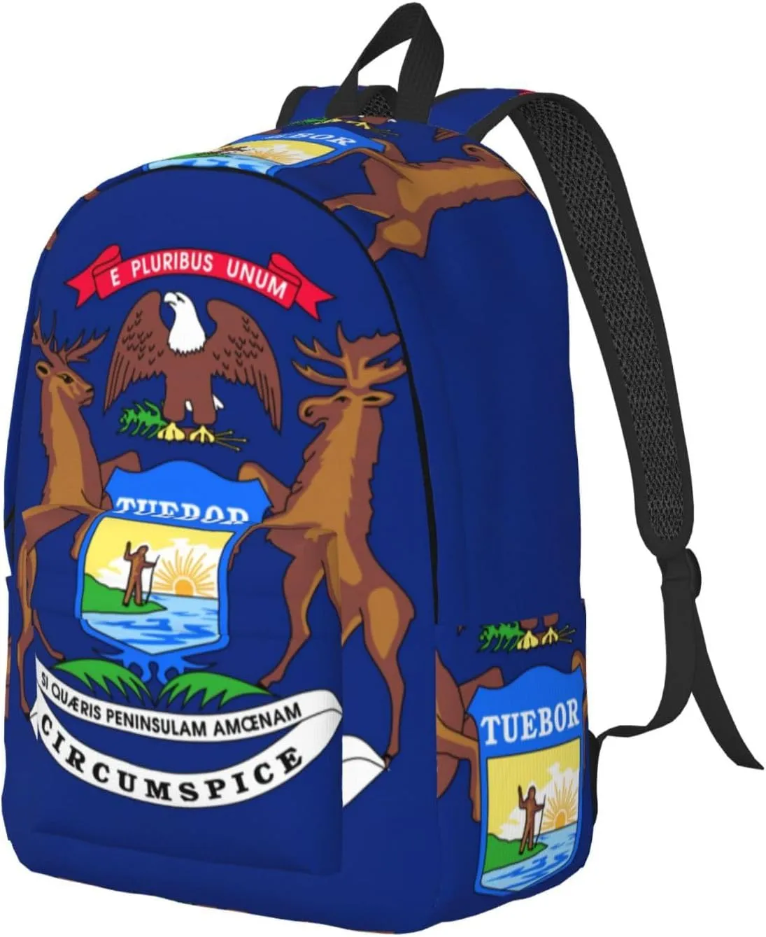 Michigan State Flag print Backpack Travel Backpacks for Women Men College Backpack Computer Bag for Travel